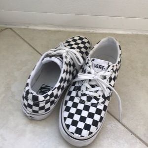 VANS old skool blk&wht  check s-7